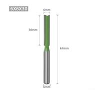 Zilimontt 6mm Shank Router Bit for for Woodworking, Carbide Tipped Straight Milling Cutter, Single or Double Flute Design for for Smooth Precise Wood Carving and Joinery,(6x6x30)