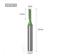 Zilimontt 6mm Shank Router Bit for for Woodworking, Carbide Tipped Straight Milling Cutter, Single or Double Flute Design for for Smooth Precise Wood Carving and Joinery,(6x3x13)