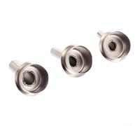Zilimontt 6pcs 45 Degree Bent Curved Heat Nozzles for Quick 861DW Hot Air Rework Station, Stainless Steel Nozzle Tips Set in 3mm/4mm/5mm/7mm/8mm/10mm Sizes for Soldering