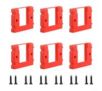 Zilimontt 6PCS Battery Holder Wall Mount Battery Dock Holder,Wall Bracket For Einhell Power X-Change 18 V Batteries,Battery Dock Holders With Screws,Battery Storage Rack