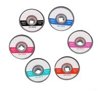Zilimontt 6Pcs Solder Remover Desoldering,Each 1.5M Long,No Clean Desoldering Braid Solder,Increase The Speed Of Cleaning The PCB Pad