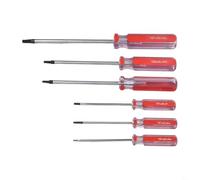 Zilimontt 6pcs Triangle Screwdriver Set, TA1.8/2.0/2.3/2.7/3.0/4.2mm Triangle Drive Screwdrivers, Chrome Vanadium Steel Removal and Repair Tools for Electricians,