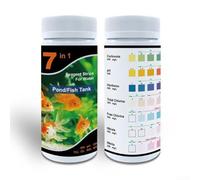 Zilimontt 7 in 1 Aquarium Test Kit for Fresh Water and Salt Water Fish Tanks with Test Strips, Ideal for Ponds and Home Aquariums, Easy to Use Water Quality Testing(Old)