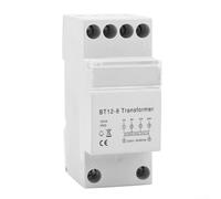 Zilimontt 8-24V AC Bell Transformer For Doorbell And Access Control Systems, 8VA Output With 35 Mm Rail Mount, For CE Approved And Compatible With Ring Video