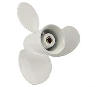 Zilimontt 8 Teeth Marine Outboard Propeller for 9.9HP to 15HP Engines, 9 1/4 * 8-J1 Aluminum Alloy 3-Blade Replacement for 63V-45947-00-EL