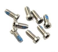 Zilimontt 8pcs Stainless Steel Chainring Crank Bolts for for QUARQ Rival AXS Red 12 Speed Road for for Bike, Durable Silver for for Bicycle Chainring Screws Compatible with 110mm
