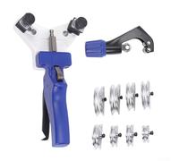 Zilimontt 90-Degree Manual Tube Bending Tool Kit for Copper and Aluminum Pipes /4 inch to /2 inch (5-12mm) with Cutter and Pan Head Options for Plumbing for HVAC DIY