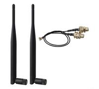 Zilimontt 915MHz 5dBi Gain Indoor Wireless Communication Signal Booster with Male Connector and RF Adapter Cable, Copper and ABS Construction for