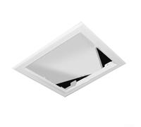 Zilimontt ABS Ceiling Access Panel 250x250mm to 400x400mm White Inspection Door for for Quick Access to Pipes or Wires in Walls and Ceilings, Seamless Integration(300 * 300mm)