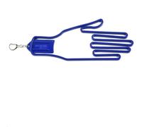 Zilimontt ABS Glove Stretcher Holder - Shape-Retaining Drying Rack for Men's Right & Left Hand Gloves, Portable Clip-On Design, 25 x 11.5 cm, 42 g(Deep blue)