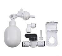 Zilimontt Acrylic Aquarium Float Ball Valve Automatic Shut Off Water Filler with Adjustable Level Control up to 15cm for for Fish Tank or RO System, Compatible with 16/12mm