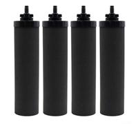 Zilimontt Activated Carbon Filtration Water Filter Element Various Gravity Filter System Models Purification System Stay Hydrated with Fresh Water, 4 Pack