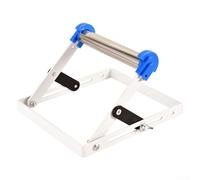 Zilimontt Adjustable Cutting Machine Support Frame 25-165mm Height Material Bracket for Power Tools, Foldable Stainless Steel Design with Silver and Blue Options(15CM)