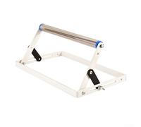Zilimontt Adjustable Cutting Machine Support Frame 25-165mm Height Material Bracket for Power Tools, Foldable Stainless Steel Design with Silver and Blue Options(30CM)