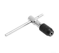 Zilimontt Adjustable Ratcheting T-Handle Tap Wrench for -M6 Threads, Made of Quality 45# Steel, for Ideal for Furniture Assembly and Machine Repair Hand Tools