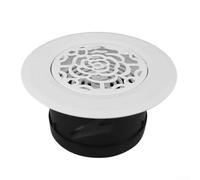 Zilimontt Adjustable Round Air Vent for Modern Spaces, Frameless Embedded Fresh Air Outlet with Upgraded ABS Material, High-End Invisible Wall or Ceiling Installation for(D)