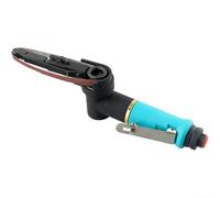 Zilimontt Air Belt Sander Pneumatic Sanding Belt Grinder Machine with 360° Rotating Handle and Bearing Design for Welding Parts Grinding and Polishing