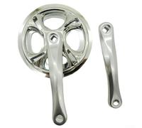 Zilimontt Alloy Road For Bike Crankset with 42T Chainring and 175mm Crank Arm for Fixie, Single-Speed, and Urban Cycling - Compatible with Square Taper Bottom Bracket