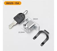 Zilimontt Alloy Toolbox Lock with 180° Rotation Unlocking for Cabinet Insert and Drawer, Chrome Finish, Includes 2 Keys and Fastening Tab for Enhanced Security(G)
