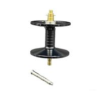 Zilimontt Aluminium Alloy Baitcasting Reel Spool with Stainless Steel Bearing - Spare Spool for ABU MAX B4/P4/B5/P5/For STX Fishing Reels, Compatible with 110m No.4 & 90m No.5 Fishing Line(Black)