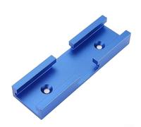 Zilimontt Aluminium Woodworking T-Track Intersection Connector, Cross Track Joint Piece for Jigs and Fixtures, Durable Lightweight 80mm x 30mm x 12.8mm Accessory for(Blue)