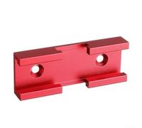 Zilimontt Aluminium Woodworking T-Track Intersection Connector, Cross Track Joint Piece for Jigs and Fixtures, Durable Lightweight 80mm x 30mm x 12.8mm Accessory for(Red)
