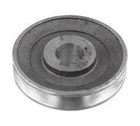 Zilimontt Aluminum A-Type Single Groove Motor Pulley 100mm Diameter with 19mm or 24mm Bore and 6mm or 8mm Keyway for Air Compressor and Pump Applications, Compatible(97 * 24)