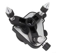Zilimontt Aluminum Alloy 360 Degree Level Meter Bracket with 12 Lines Self-Leveling Holder, Detachable Feet and /4" Male Thread for Construction and Home Decoration