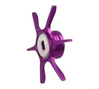 Zilimontt Aluminum Alloy Baitcast Reel Unload Wrench for Metanium, Antares, For Curado, For Scorpion & Calculta Star Drag Reels - 60mm Diameter, 6.2g, Six-Point(Purple)