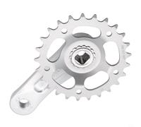Zilimontt Aluminum Alloy Children's Crankset for Single-Speed Bikes, 25T/28T Square Taper Bottom Bracket, 102 mm or 114 mm Length, Lightweight 436-453 g,(25T 102MM matte)