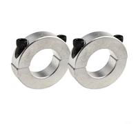 Zilimontt Aluminum Alloy Double Split Shaft Collar Clamp, 20-30mm ID, M6 DIN 912 Cap Screw, Two-Piece Design for for Precise Positioning, Strong Locking, (30mm)