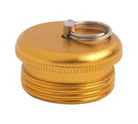 Zilimontt Aluminum Alloy Fishing Rod End Cap with Pull Ring, Durable Rod Butt Protector for for Rod Building and Repair, Fits 8.5-22mm Diameter, Lightweight 5g Design for(19mm)