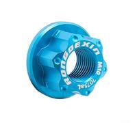 Zilimontt Aluminum Alloy M10 Hub Nut Flange Rear Wheel Axle Lock Bolt, Lightweight 21x12mm for for Bicycle Component for for Cycling and for for Bike Wheel Maintenance,(Blue)