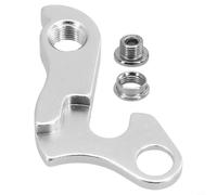 Zilimontt Aluminum Alloy Rear Derailleur Hanger Adapter for Road and Mountain Bikes - Sturdy Gear Converter Mounting Bracket with Included Bolt and Nut, Silver