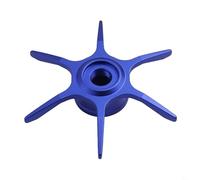 Zilimontt Aluminum Alloy Six Star Brake Wheel Replacement for for Abu Max Series B3 B4 P3 P4 P5 Fishing Reel Parts and Repair Accessory, Lightweight 6.5g, 65mm Diameter(blue)