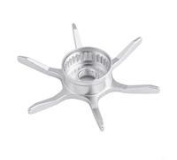 Zilimontt Aluminum Alloy Six Star Brake Wheel Replacement for for Abu Max Series B3 B4 P3 P4 P5 Fishing Reel Parts and Repair Accessory, Lightweight 6.5g, 65mm Diameter(silver)