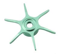 Zilimontt Aluminum Alloy Six Star Brake Wheel Replacement for for Abu Max Series B3 B4 P3 P4 P5 Fishing Reel Parts and Repair Accessory, Lightweight 6.5g, 65mm Diameter(avocado green)