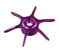 Zilimontt Aluminum Alloy Six Star Brake Wheel Replacement for for Abu Max Series B3 B4 P3 P4 P5 Fishing Reel Parts and Repair Accessory, Lightweight 6.5g, 65mm Diameter(Purple)