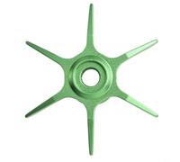Zilimontt Aluminum Alloy Six Star Brake Wheel Replacement for for Abu Max Series B3 B4 P3 P4 P5 Fishing Reel Parts and Repair Accessory, Lightweight 6.5g, 65mm Diameter(green)