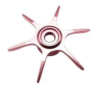 Zilimontt Aluminum Alloy Six Star Brake Wheel Replacement for for Abu Max Series B3 B4 P3 P4 P5 Fishing Reel Parts and Repair Accessory, Lightweight 6.5g, 65mm Diameter(Pink)