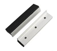 Zilimontt Aluminum Magnetic Vise Jaws Protective Covers with V-Shaped Design for Holding Wood Metal Plastic Tubing Threaded Items Compatible with Bench Drill Press Mill(5inch)