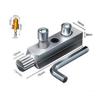 Zilimontt Angle Valve Broken Wire Extractor with 6.35mm Hex Drill Bit for 20mm and 25mm Broken Pipes and Screws, Compatible with Faucets and Taps, Metal Construction for(4)