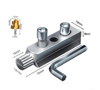 Zilimontt Angle Valve Broken Wire Extractor with 6.35mm Hex Drill Bit for 20mm and 25mm Broken Pipes and Screws, Compatible with Faucets and Taps, Metal Construction for(3)