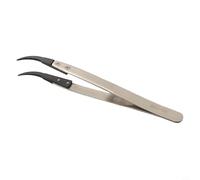 Zilimontt Anti-Static ESD Tweezers for Electronics Repair and Maintenance with Replaceable Heads, Compatible with Circuit Boards, Mobile Phones and Clocks(ESD-7A)