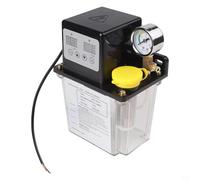 Zilimontt Automatic Lubricating Oil Pump with Alloy Gear, Electromagnetic Operation and Precision Pressure Gauge, 1L or 2L Reservoir Capacity, Electronic Display Control(1L)