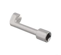 Zilimontt Automotive Diesel Fuel Line Socket Wrench 1/2 Drive, Open End Flare Nut Wrench for for Brake and Fuel Pipes, Tube and Line Repair, Compatible with 12 14 16 17 18(14mm)