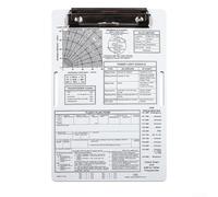 Zilimontt Aviation Aluminum Pilot Kneeboard with Metal Clip and Elastic Band for Flight Data Recording, Compatible with IFR and VFR Charts, Forms and Documents(VFR)