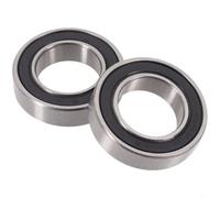 Zilimontt Bearing Set 16287-2RS 16x28x7 mm Steel Double Rubber Sealed Replacement Bearings for Bike Hubs Cassette and Bottom Bracket in Silver and Black for Road