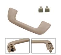 Zilimontt Beige Interior Rear Door Assist Handle with Mounting Clips for Land For Cruiser 120 (2003-2009) and GX470 (2003-2009) - Plastic Grip Handle, OEM Replac