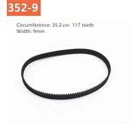 Zilimontt Belt Sander Rubber Drive Belt 35.2cm x 9mm Replacement Part for for Makita 9403 Tank Machine Compatible with 352-9 and 354-9 Models Ideal for for Power Tool(A)